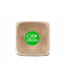 Compostable sugar cane bowls 1300ml square 5 pcs|0,16kg