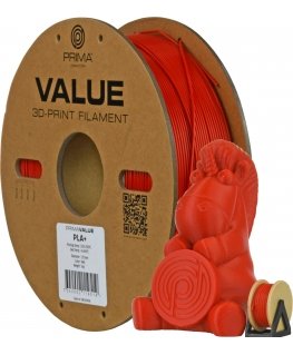 PrimaValue PLA+ -filamentti 3D -tulostimeen, 1.75 mm, punainen