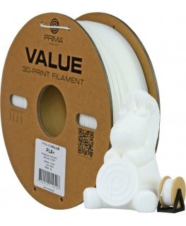 PrimaValue PLA+ -filamentti 3D -tulostimeen, 1.75 mm, valkoinen