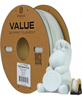 PrimaValue PLA+ High Speed -filamentti 3D -tulostimeen, 1.75 mm, harmaa
