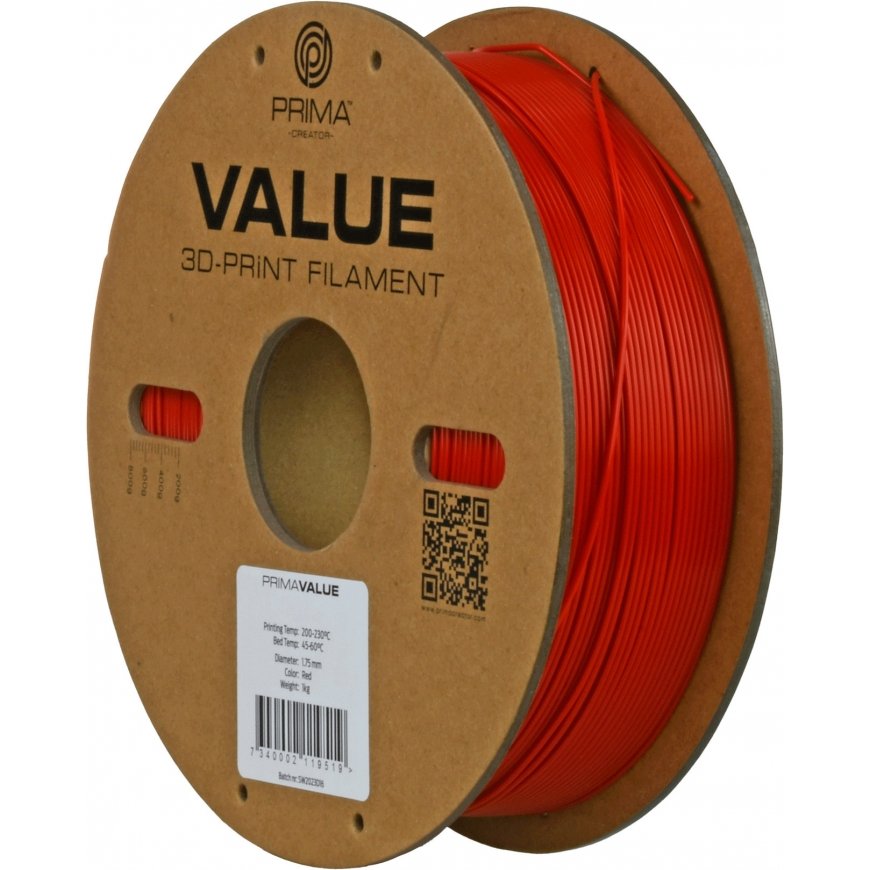 PrimaValue ABS filament for 3D printer, 1.75 mm, red – 4