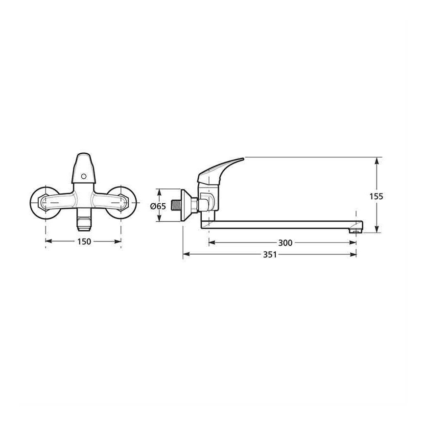 Wall mixer Jika Talas H3111N70042401 – 2