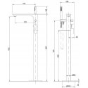Laisvai pastatomas vonios maišyt Invena Glamour BW-02-W01-V Laisvai pastatomas vonios maišyt Invena Glamour BW-02-W01-V