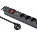 Qoltec Listwa zasilająca pdu do rack 19" | 1u | 16a | 6xfrench | 1.8m Qoltec Listwa zasilająca pdu do rack 19" | 1u | 16a | 6xfrench | 1.8m