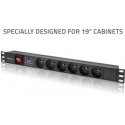 Qoltec Listwa zasilająca pdu do rack 19" | 1u | 16a | 6xfrench | 1.8m Qoltec Listwa zasilająca pdu do rack 19" | 1u | 16a | 6xfrench | 1.8m