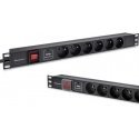 Qoltec Listwa zasilająca pdu do rack 19" | 1u | 16a | 6xfrench | 1.8m Qoltec Listwa zasilająca pdu do rack 19" | 1u | 16a | 6xfrench | 1.8m