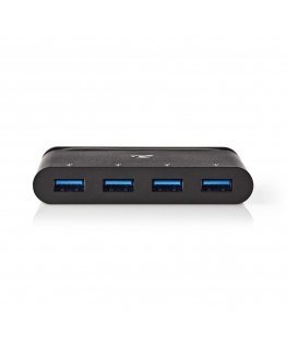 Nedis TCARF200BK interface hub USB 3.2 Gen 1 (3.1 Gen 1) Type-C Black
