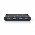 Nedis TCARF200BK keskitin USB 3.2 Gen 1 (3.1 Gen 1) Type-C musta Nedis TCARF200BK keskitin USB 3.2 Gen 1 (3.1 Gen 1) Type-C musta