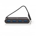 Nedis TCARF200BK jaotur USB 3.2 Gen 1 (3.1 Gen 1) Type-C Must Nedis TCARF200BK jaotur USB 3.2 Gen 1 (3.1 Gen 1) Type-C Must