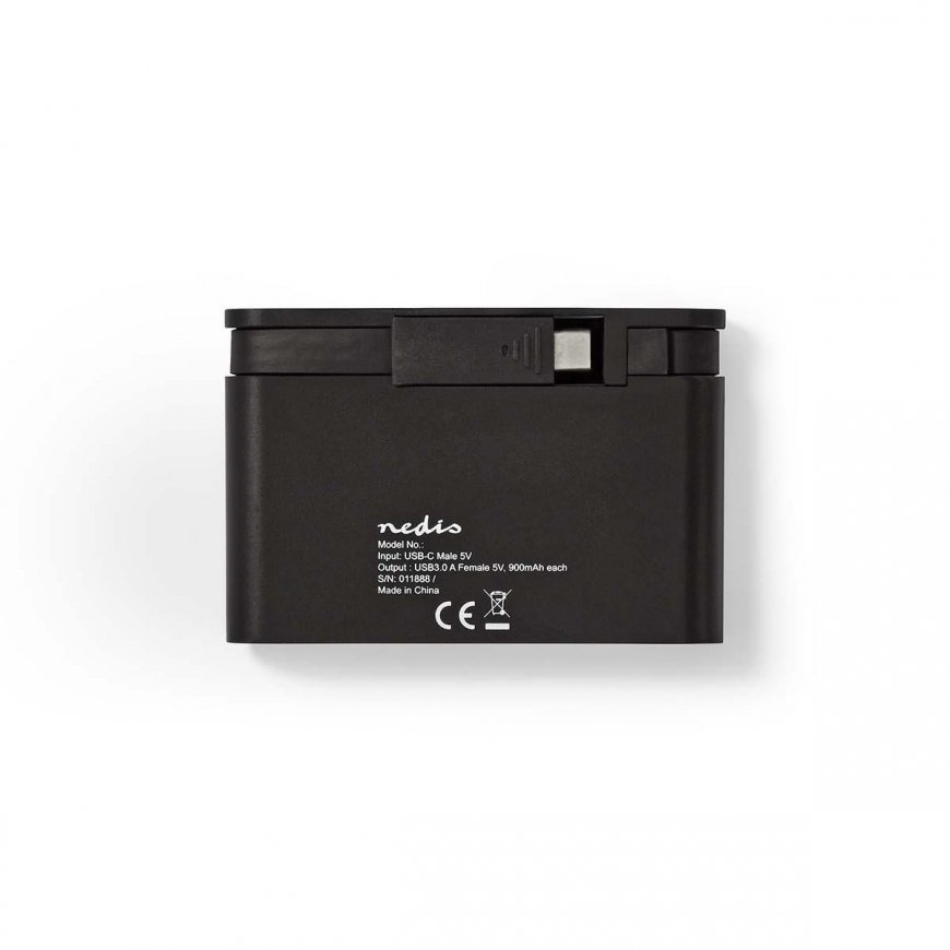 Nedis TCARF200BK interfeisa centrmezgls USB 3.2 Gen 1 (3.1 Gen 1) Type-C Melns – 5