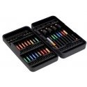 kit końcówek i nasadek udarowych 1/4", do rubu typu Phillips, Pozidriv, TORX, Imbus, 40 pcs. BAHCO [66IM/40C-1]
