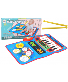 Lean Toys Music Mat 2in1 Interactive Drums Piano Sticks