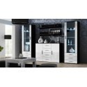 Cama living room sideboard UNI black/white gloss Cama living room sideboard UNI black/white gloss
