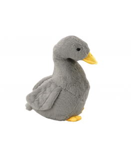 Lean Toys Plush Goose Mascot Gray Cuddly Plush Duck 40 cm