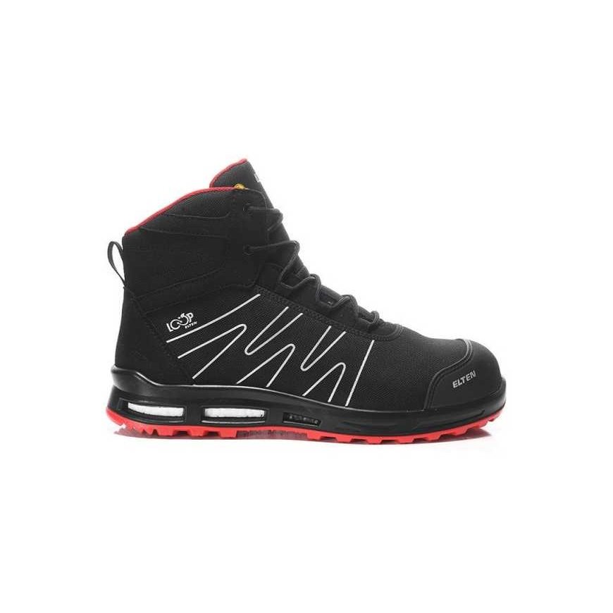 Batai ELTEN ENNO XXT Pro Mid ESD S3S, juodi/raudoni 42 – 2