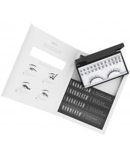 Nanolash DIY Extensions Starter Kit komplektas sztuczne rzęsy 10.12.14mm Classy 36szt. + bonder do rzęs 5ml + sealer do rzęs 5ml