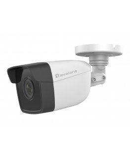LevelOne GEMINI Fixed IP Network Camera, 2-Megapixel, H.265, 802.3af PoE, IR LEDs, Indoor/Outdoor