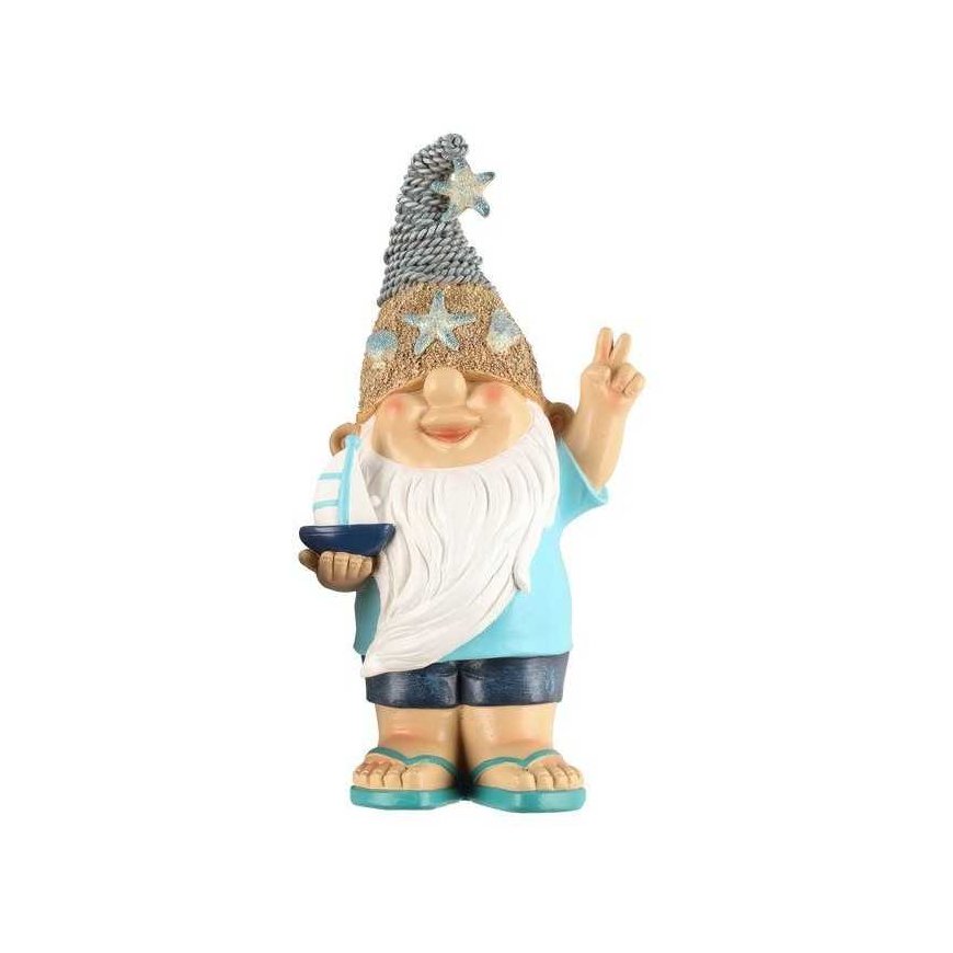4Living Garden gnome Beach life 29 cm – 2