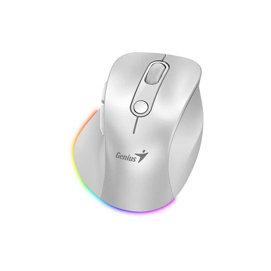Wireless mouse, Genius Ergo 9000S Pro, white, optical, 2400DPI – 2