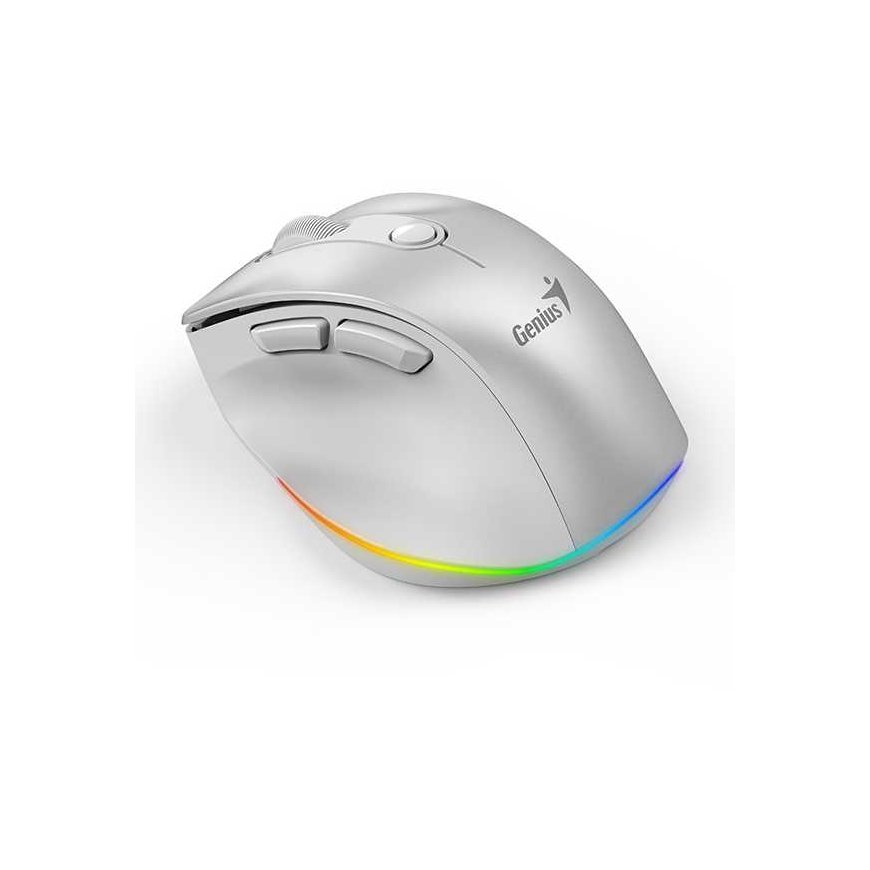 Bevielė pelė, Genius Ergo 9000S Pro, balta, optinė, 2400DPI – 4
