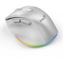 Wireless mouse, Genius Ergo 9000S Pro, white, optical, 2400DPI Wireless mouse, Genius Ergo 9000S Pro, white, optical, 2400DPI