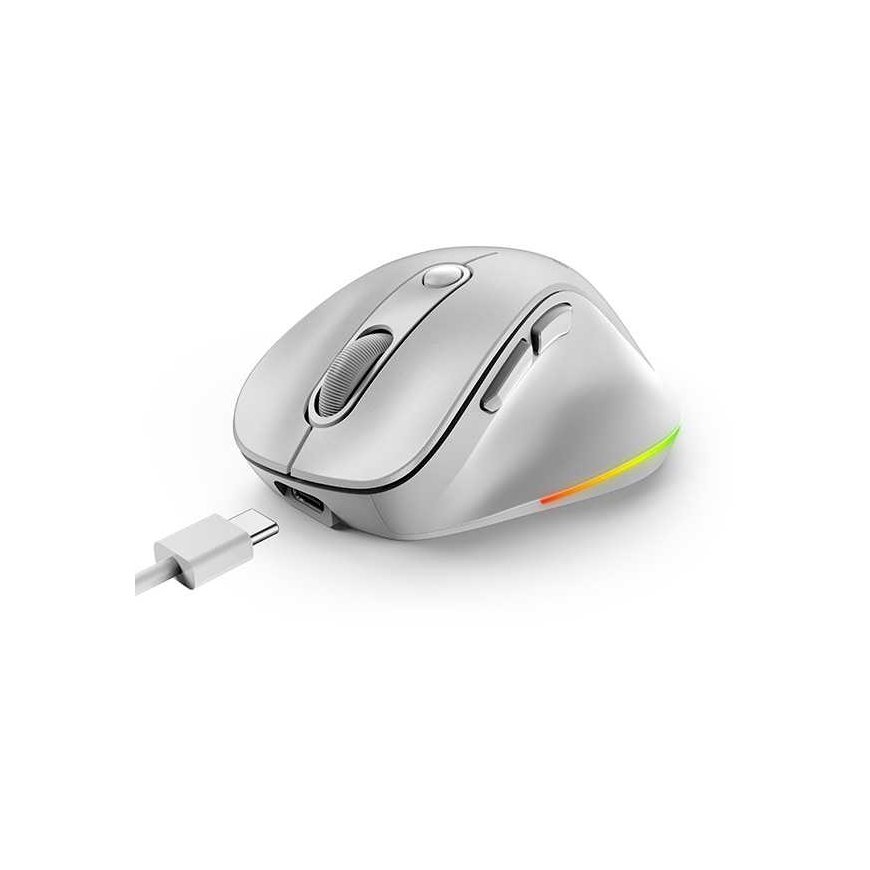 Wireless mouse, Genius Ergo 9000S Pro, white, optical, 2400DPI – 5