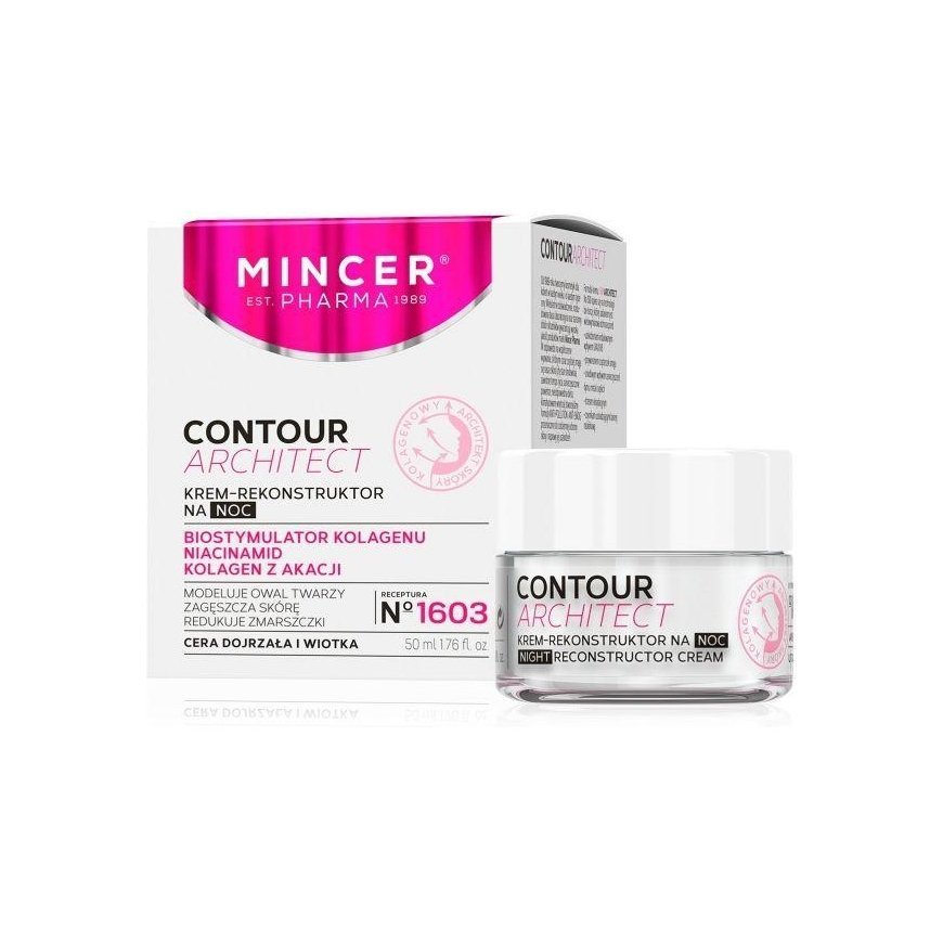 Mincer Pharma Contour Architect night cream-reconstructor for mature and sagging skin No. 1603 50ml