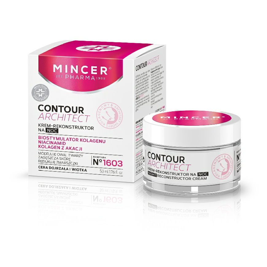 Mincer Pharma Contour Architect night cream-reconstructor for mature and sagging skin No. 1603 50ml – 3