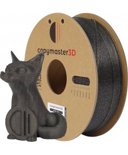 Copymaster3D PLA Glitter filament for 3D printer, 1.75 mm, sparkling silver