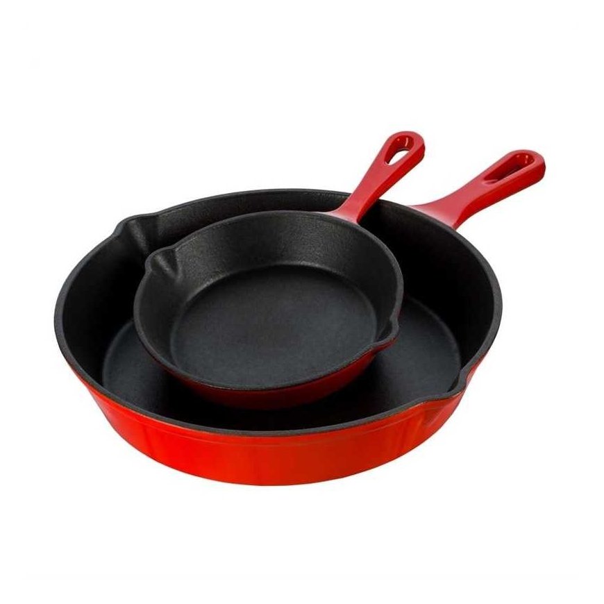 Grand Feu enameled cast iron pan, 25 cm, red – 5