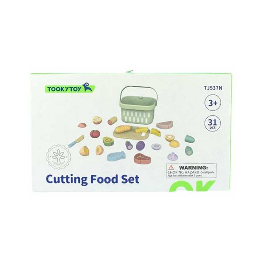 Tooky Toys TOOKY Žaislas Medinis rinkinys Maistas Daržovės Vaisiai – 5