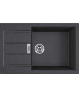 Franke tectonite sink Sirius S2D 611-78 XL, with plug valve, Carbon color