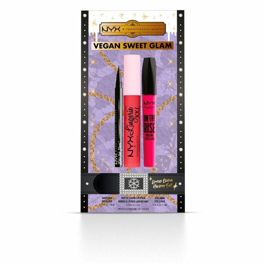 "Nyx Vegan Sweet Glam" riboto leidimo 3 dalių rinkinys
