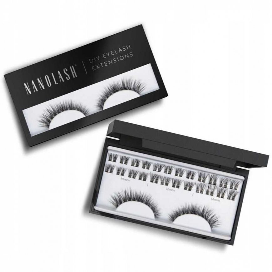 Nanolash DIY Eyelash Extensions false eyelashes in tufts Harmony 36 pcs.