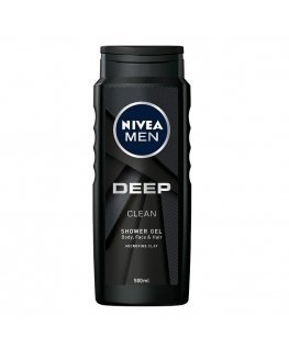 Nivea Men Deep Clean dušo želė kūnui, veidui ir plaukams 500ml