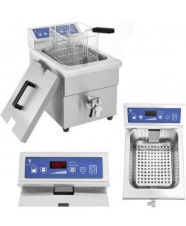 Deep fryer frytkownica induction with tap 230V Royal Catering 10L