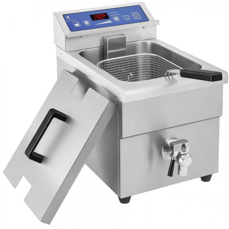 Gruzdintuvė frytkownica indukcinė su kranem 230V Royal Catering 10L – 4