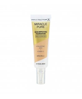 Max Factor Miracle Pure Skin-Improving Foundation Makeup for women, 30 ml