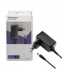 Qoltec 50771 strāvas adapteris & pārveidotājs Iekštelpas 10 W Melns