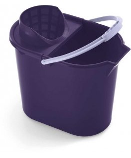 Owalne wiadro su wyciskaczem Mery - 12 ltr, Violetinis