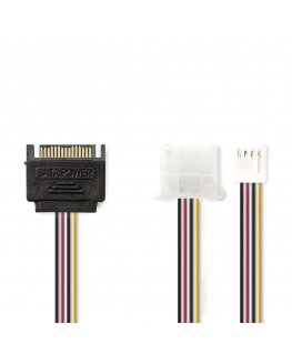 Nedis CCGP73550VA015 sisäinen virtakaapeli 0,15 m