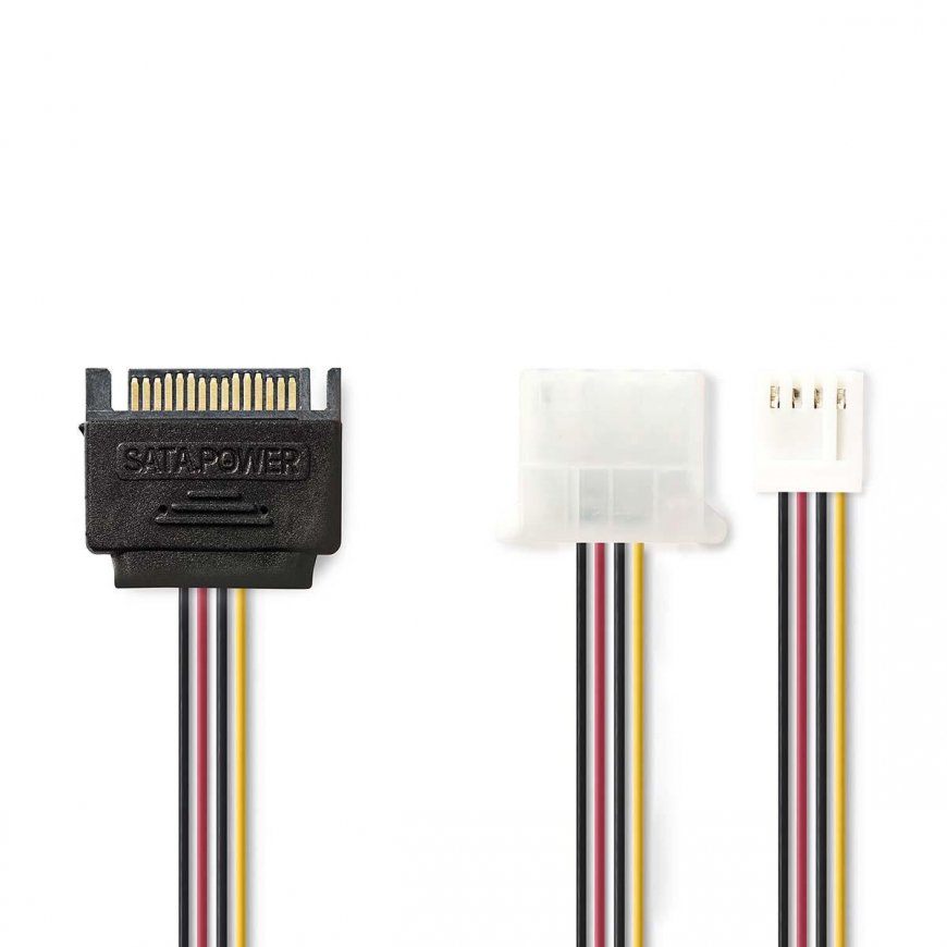 Nedis CCGP73550VA015 sisäinen virtakaapeli 0,15 m