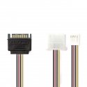 Nedis CCGP73550VA015 vidinis maitinimo kabelis 0,15 m Nedis CCGP73550VA015 vidinis maitinimo kabelis 0,15 m