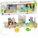 CLASSIC WORLD Montessori Train Caterpillar Wooden Puzzle CLASSIC WORLD Montessori Train Caterpillar Wooden Puzzle