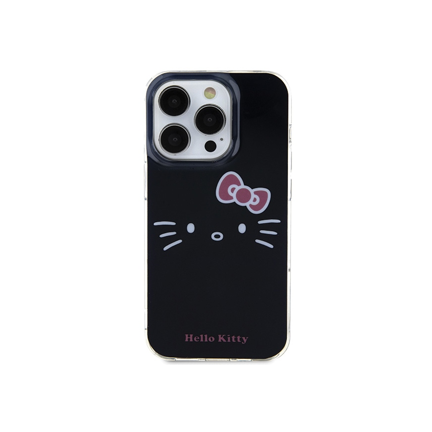 Hello Kitty IML Kitty Face dėklas iPhone 14 Pro - juodas – 3