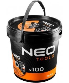 Neo Tarcze tnące do metalu 41A 60 S BF -125x1,0x22,23 STAL/INOX, 100 vnt kibirėlyje Wyprodukowano w Polsce