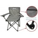 Enero Camp Tourist chair SKŁADANE 50X50X80CM SZARE Enero Camp Tourist chair SKŁADANE 50X50X80CM SZARE