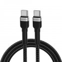 Wozinsky WNBCC2 USB-C | USB-C PD 65W cable 2 m - black Wozinsky WNBCC2 USB-C | USB-C PD 65W cable 2 m - black