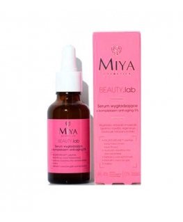 Miya Cosmetics BEAUTY Lab glotninamasis serumas su senėjimą stabdančiu kompleksu 5% 30ml