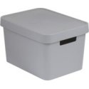 Box with lid Infinity Recycled 17L 36x27x22cm grey Box with lid Infinity Recycled 17L 36x27x22cm grey